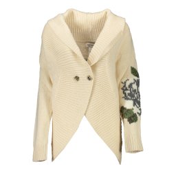 Cardigan bej Blugirl cu model floral