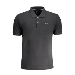 Tricou polo negru pentru bărbați La Martina