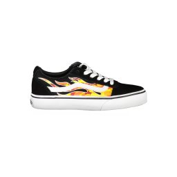 Teniși VANS negri cu flăcări