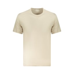 Tricou bărbătesc Calvin Klein cu mânecă scurtă bej