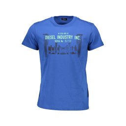 Tricou bărbătesc DIESEL cu mânecă scurtă, albastru