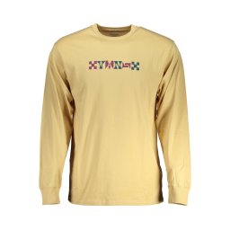 Tricou bej cu mânecă lungă pentru bărbați VANS