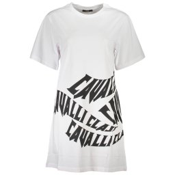 Rochie scurtă Cavalli Class albă