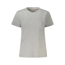 Tricou gri cu mânecă scurtă pentru femei