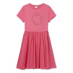 Desigual Rochie roșu pepene / argintiu