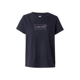 LEVI'S ® Tricou 'Perfect Tee' negru / argintiu