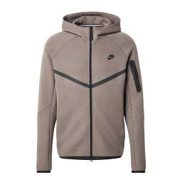 Nike Sportswear Hanorac 'Tech Fleece' gri taupe / negru