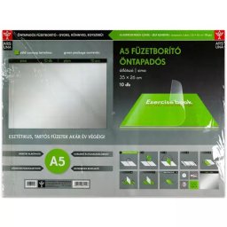 Copertă caiet transparent, autoadeziv - A5, 10 buc.