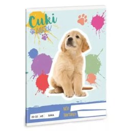 Ars Una: Caiet simplu cu model Retriever auriu - A5