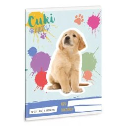 Caiet dictando cu model Golden Retriever - clasa a 3-a, A5