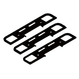 Set adaos-uri inchizator yala, negru - ELECTRA SET.235N.INC