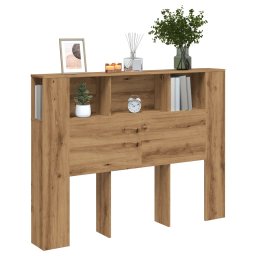 Tablie pat dulap stejar artizanal 140x18,5x102,5 cm lemn GartenMobel Dekor
