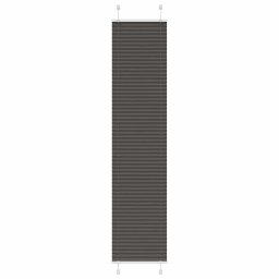 Jaluzea plisata negru 45x200 cm Latime tesatura 44,4cm poliester GartenMobel Dekor