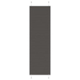 Jaluzea plisata negru 65x200 cm Latime tesatura 64,4cm poliester GartenMobel Dekor
