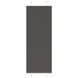 Jaluza plisata negru 75x200 cm Latime tesatura 74,4cm poliester GartenMobel Dekor