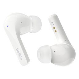 Casti Wireless Belkin SoundForm Motion, True Wireless, microfon, Bluetooth, alb