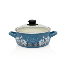 Cratita 2.9l capac sticla Cooking Delight Metalac email/20cm/2.9l