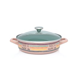 Oala 4l cu capac Divan Dan Metalac email/26cm/4l