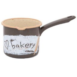Cana cu maner lung 1.2l Bakery Metalac email/12cm/1.2l