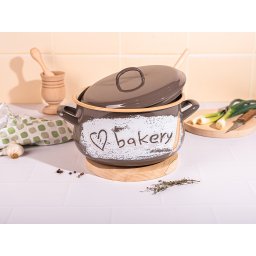 Oala 5.3l cu capac Bakery Metalac email/22cm/5.3l