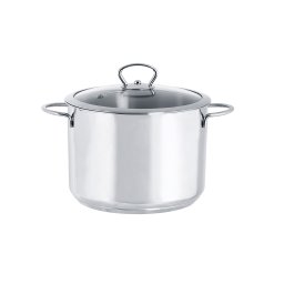 Oala 1.4l cu capac din sticla Kulinaria Metalac inox/24cm/8l