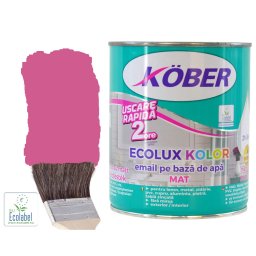 Vopsea pe baza de apa Ecolux Kolor Mat RAL 4003 Violet Erika 2.5 l Kober,