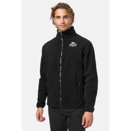 LONSDALE Jachetă fleece 'Ardgour' negru / alb