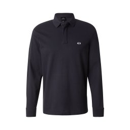 ARMANI EXCHANGE Tricou bleumarin / alb