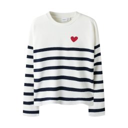 NAME IT Pulover 'NKFLine' safir / roșu / alb