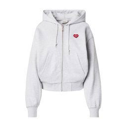 Carhartt WIP Hanorac 'Heart II Hartt' gri deschis / roșu / negru