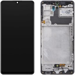 Piese si componente Display - Touchscreen Samsung Galaxy A42 5G, Cu Rama, Negru, Service Pack GH82-24375A
