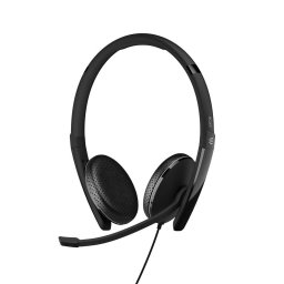 Casti cu fir SENNHEISER ADAPT 165T USB-C II, Model cu microfon, Pentru call center, Negru