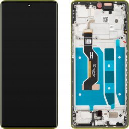 Piese si componente Display cu Touchscreen Motorola Moto G85, cu Rama, Galben (Olive Green), Service Pack 5D68C24855