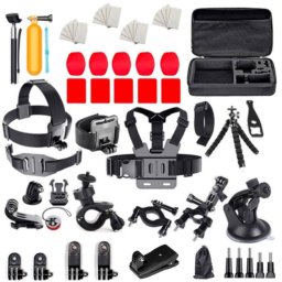 ​Kit Accesorii Camere Actiune 50 in 1 Compatibil GoPro DJI Insta360 SJCam Eken