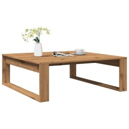 Masuta cafea, stejar artizanal, 100x100x35 cm, lemn prelucrat GartenMobel Dekor