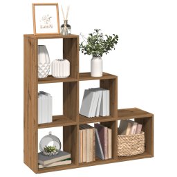 Biblioteca/separator 3 nivel stejar artizanal 99x29x99 cm lemn GartenMobel Dekor