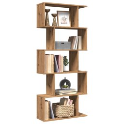 Biblioteca/separator 5 nivel stejar artizanal 70x24x161 cm lemn GartenMobel Dekor