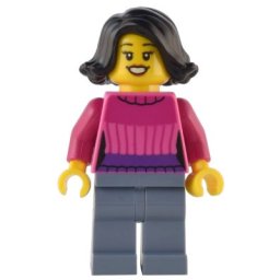 Lego Minifigures hol287 - Cumpărătoare de sărbători