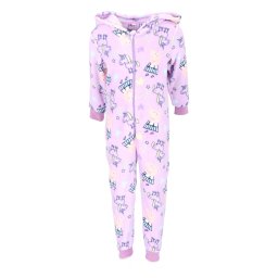 Pijama tip Overall pufoasa Peppa Pig Unicorn