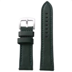 Curea piele verde cu cusătură verde, telescop rapid 24mm