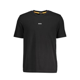 Tricou BOSS negru cu mânecă scurtă