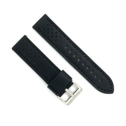 Curea piele neagra cusaturi negre Rally 20mm - 3980120