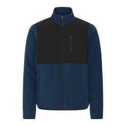 BLEND Jachetă fleece 'BHMARIO' albastru gențiană / negru