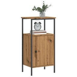 Noptiere, 2 buc., stejar artizanal, 41x31x80 cm, lemn prelucrat GartenMobel Dekor