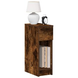 Noptiere cu sertar 2 buc stejar afumat 20x36x60 cm GartenMobel Dekor