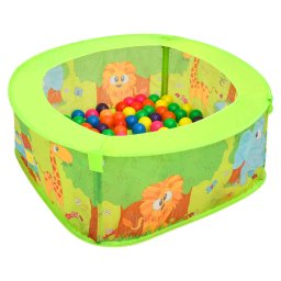 Piscina cu bile pentru copii, 50 de bile, 75x75x32 cm GartenMobel Dekor