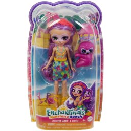 Mattel Papusa Enchantimals HRX82– Sabindra Sloth si Hang