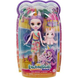 Mattel Papusa Enchantimals HRX84 – Ulia Unicorn și Pacifica