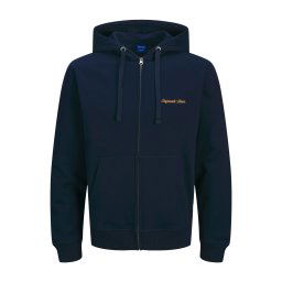 JACK & JONES Hanorac 'JORNorrebro' bleumarin / portocaliu