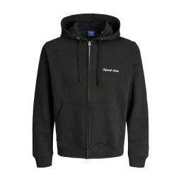 JACK & JONES Hanorac 'JORNorrebro' negru / alb